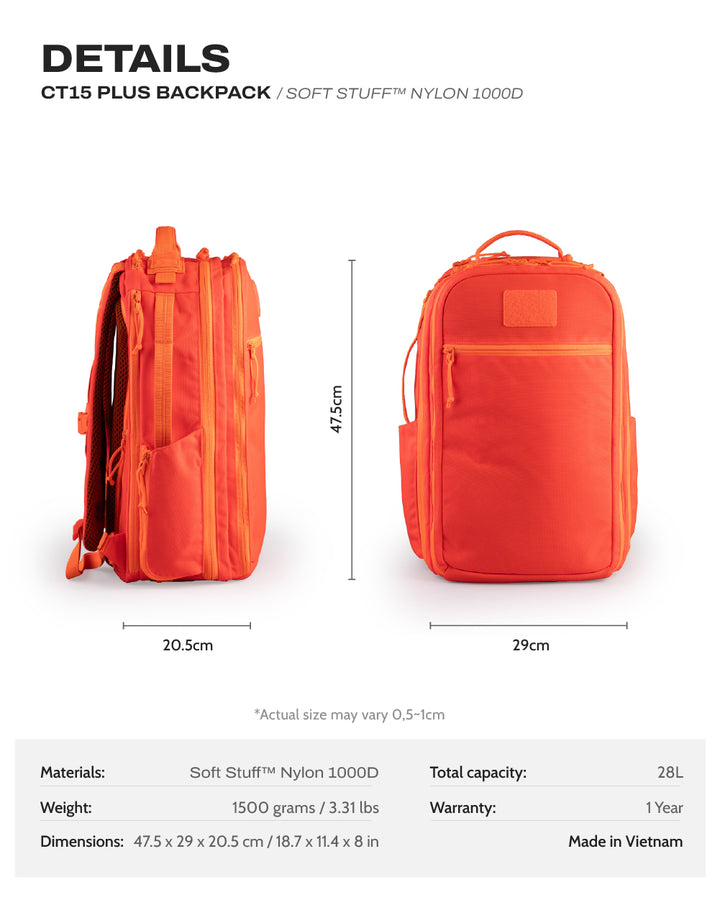 CT21 Plus Backpack - Soft Stuff™ NYLON 1000D
