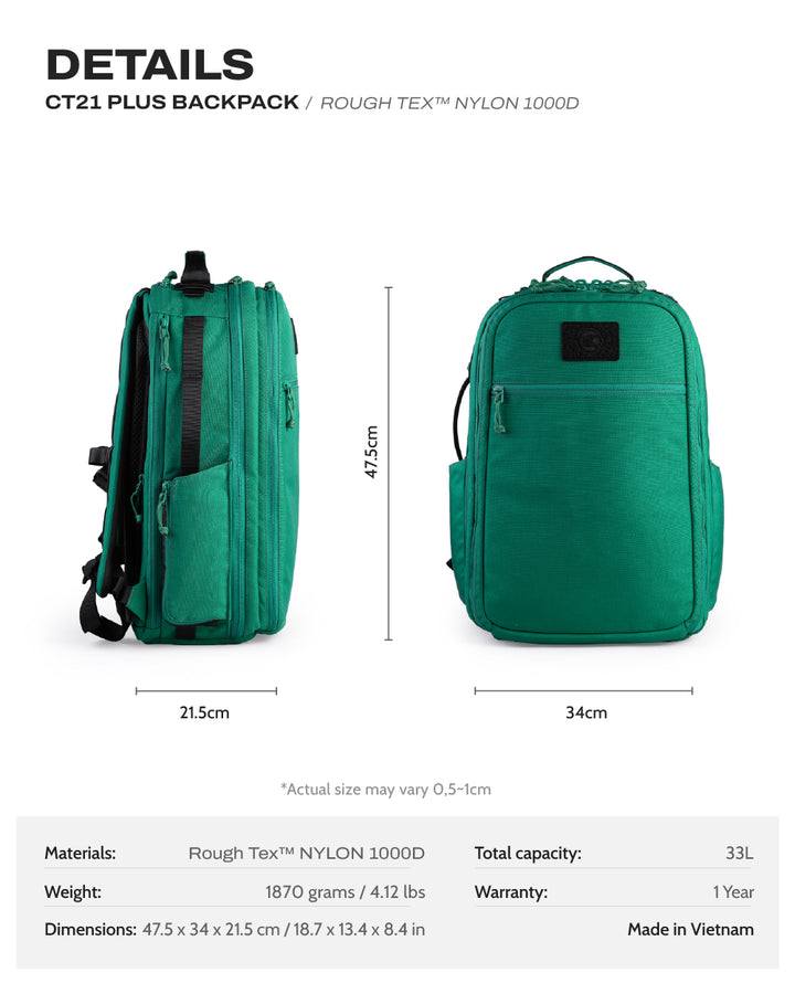 CT21 Plus Backpack - Rough Tex™ NYLON 1000D